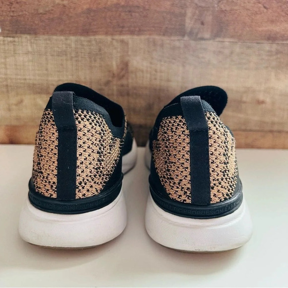 APL Lululemon Women’s TechLoom Bliss Black/Rose Slip Ons - Picture 6 of 10